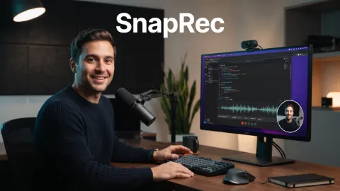 Portada de SnapRec, herramienta para grabar pantalla y cámara